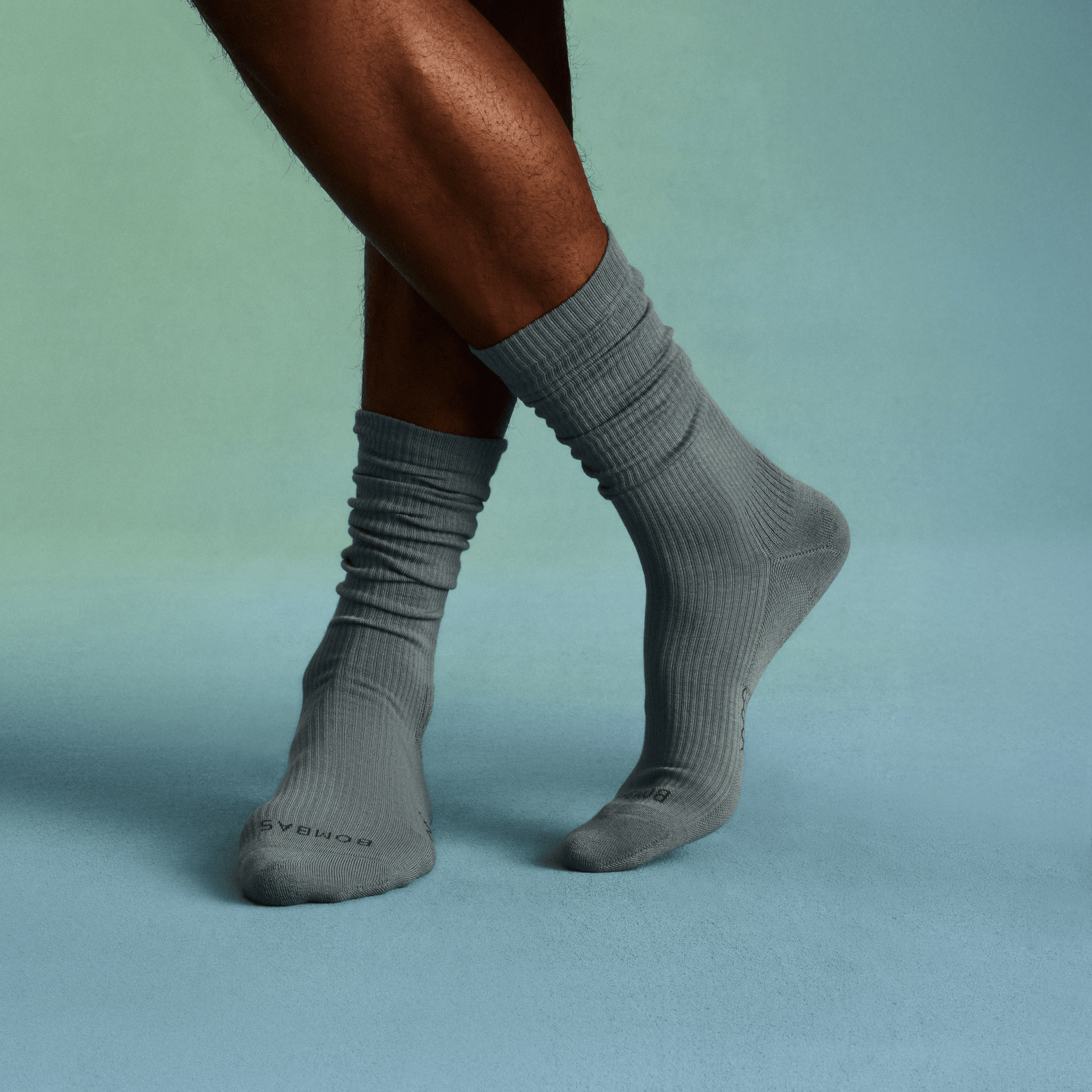 Modern Rib Calf Socks - sea storm [LIFESTYLE] [10034]