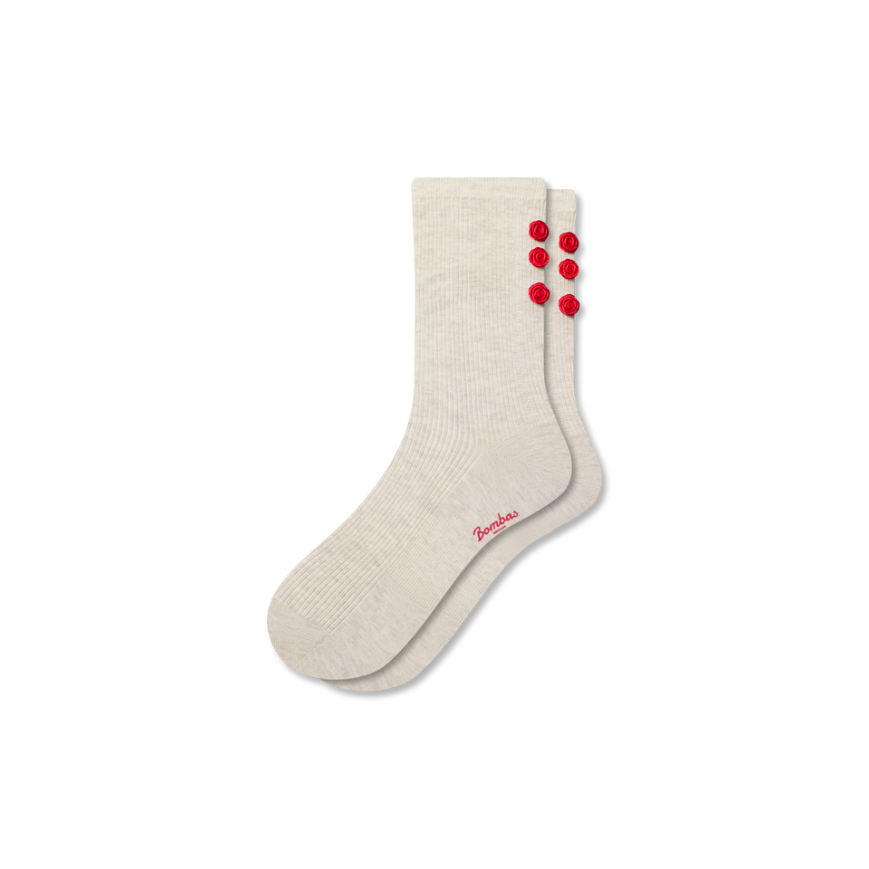 Lightweight Half Calf Socks - sandy rose L [10085]