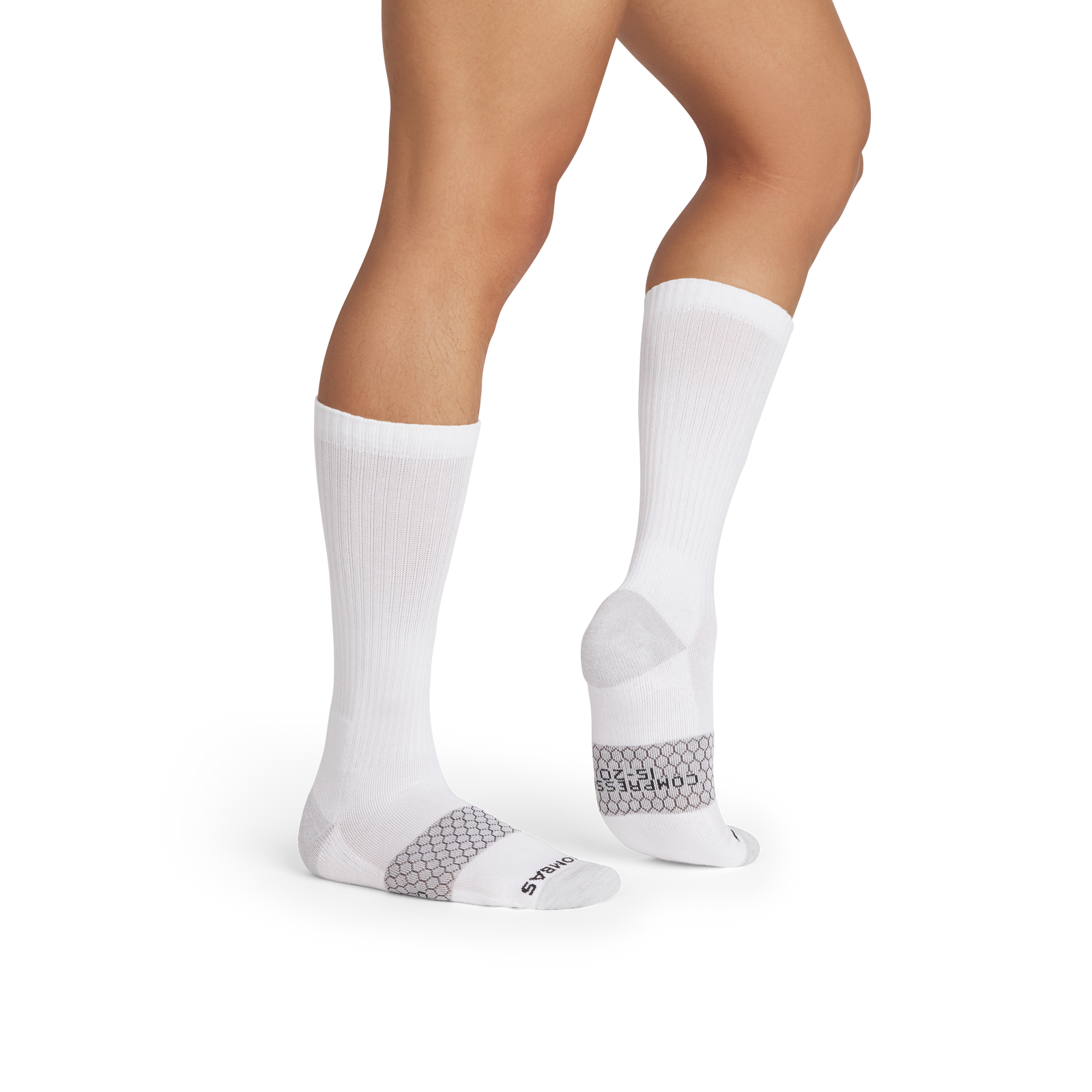 Everyday Compression Calf Socks - White MO1 [10127]