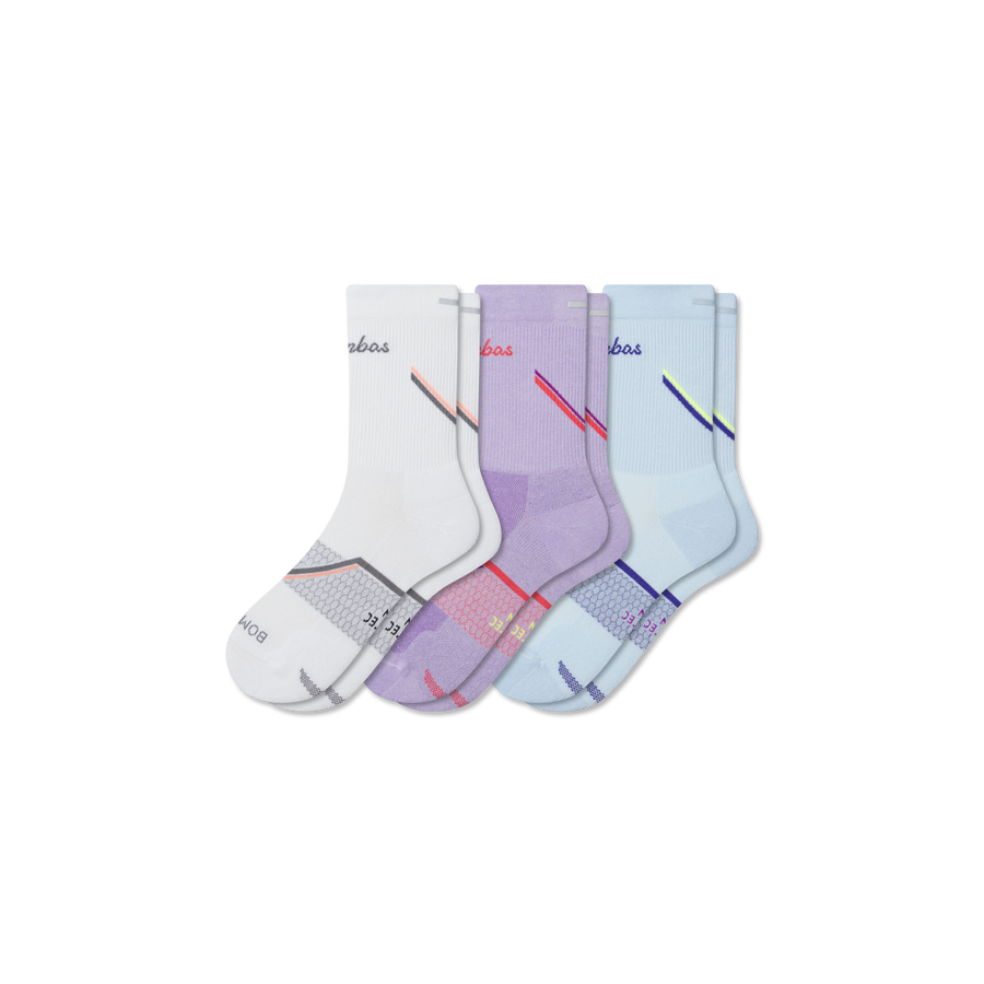 Women's Run Half Calf Sock 3-Pack - Breathable Trail Rotation