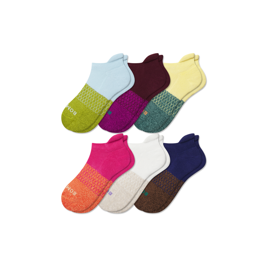Youth Marl Ankle Sock 6-Pack - Comfort Low Cut Cushion