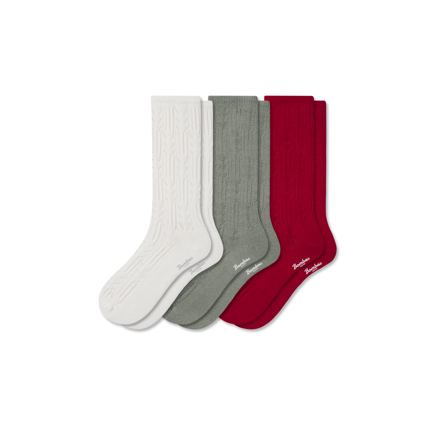 Women’s Pointelle Calf Sock 3-Pack - Modern Trail Move