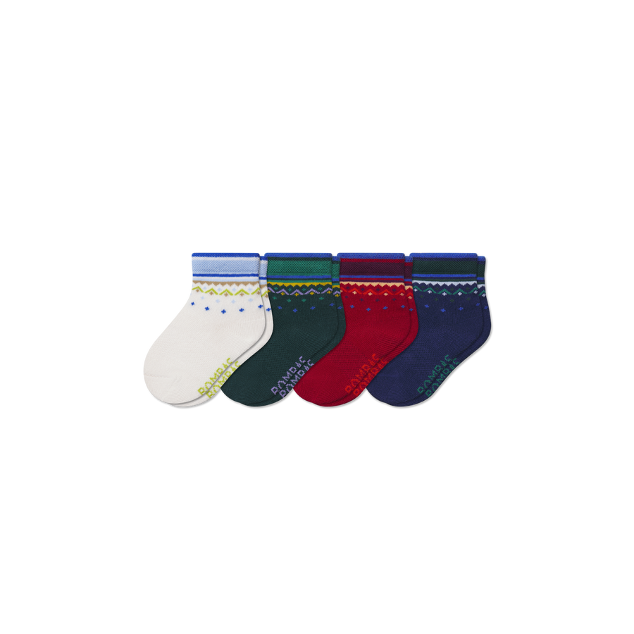 Toddler Lightweight Calf Sock 4-Pack - Steady Lounge Rotation