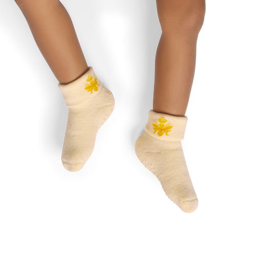 Baby Gripper Socks (6-12 Months) - meringue BO1 [10272]