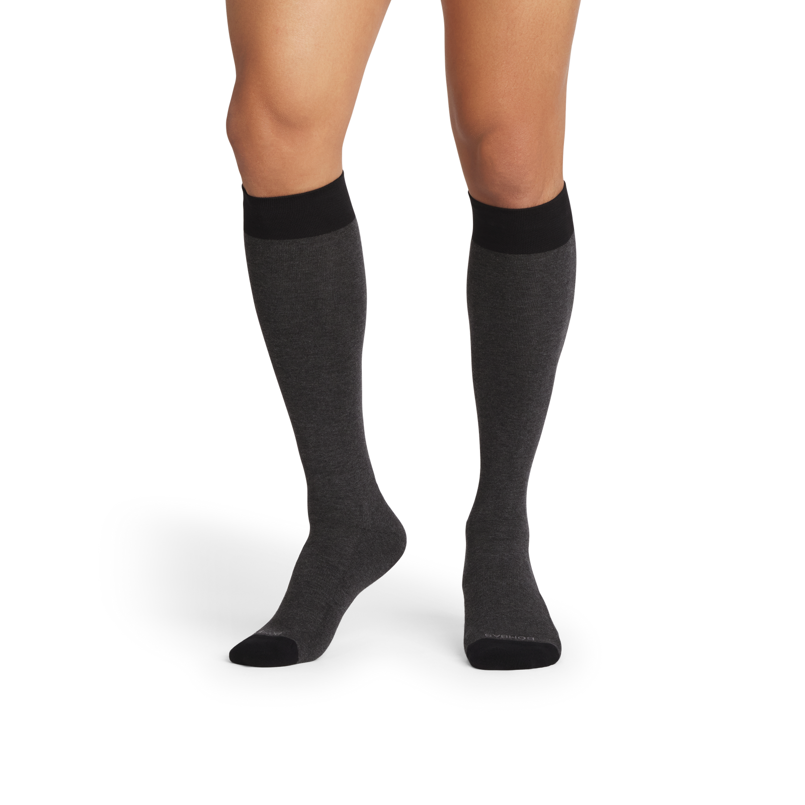Dress Knee High Socks - dk grey htr MO1 [10280]