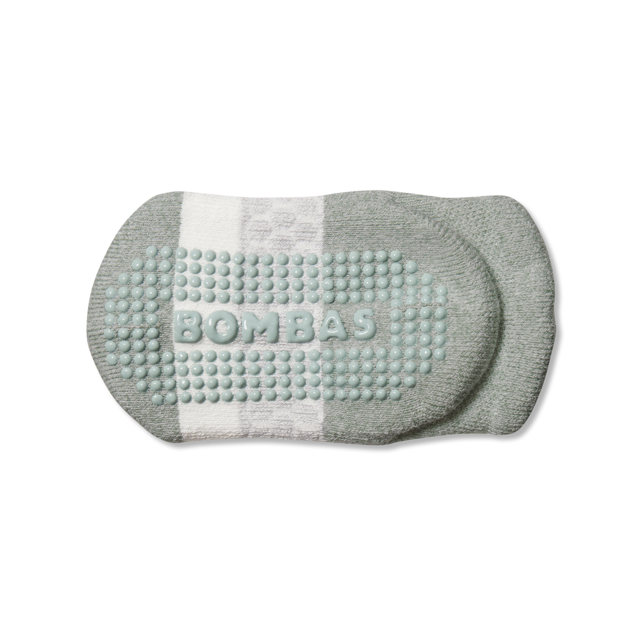 Toddler Gripper Ankle Socks - sage stone harbor grey Detail [10318]