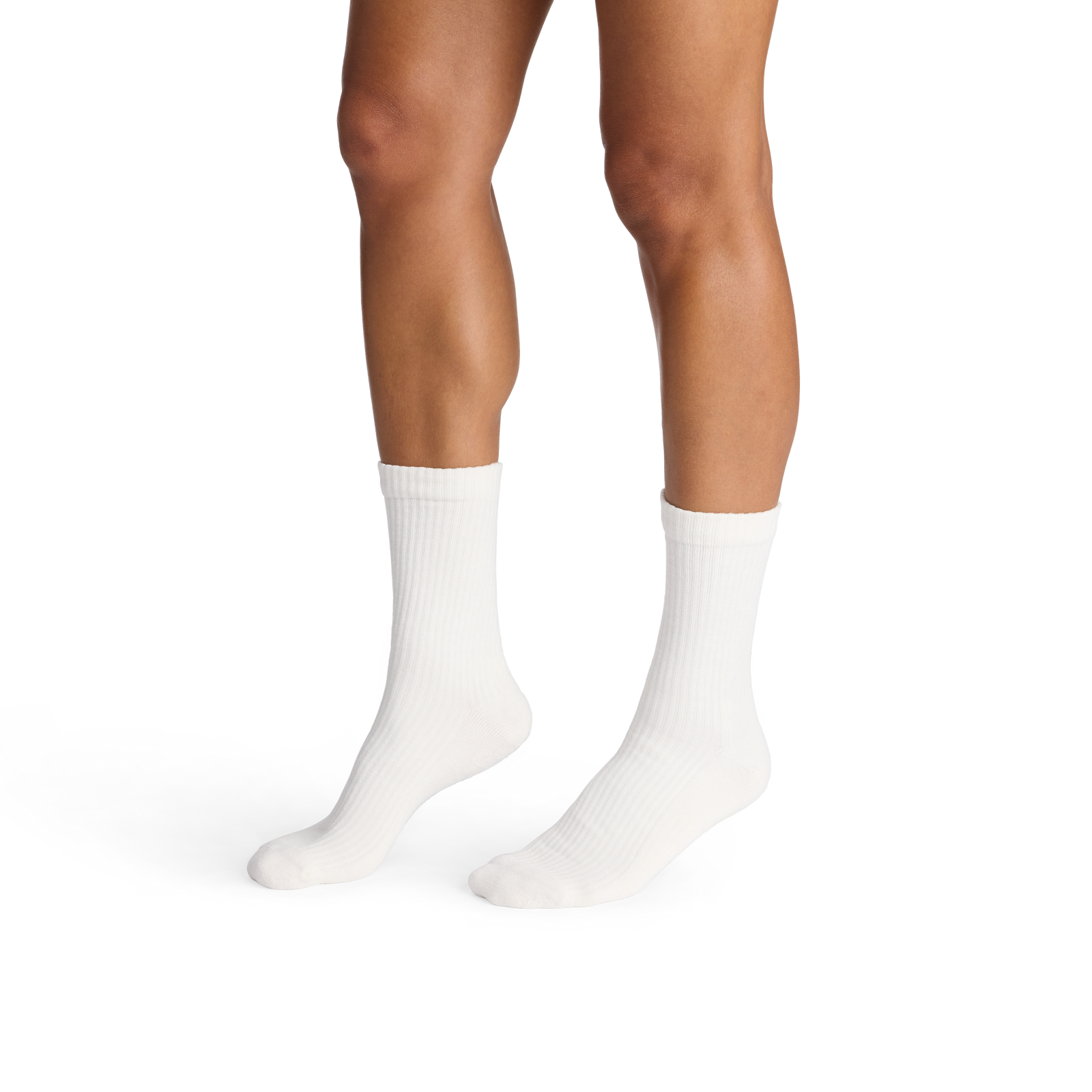 Summer Slub Half Calf Socks - Soft White WO1 [10392]