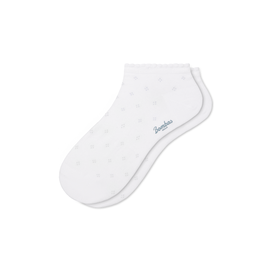 Women’s Scallop Lightweight Ankle Socks - Weekend Crew Wear