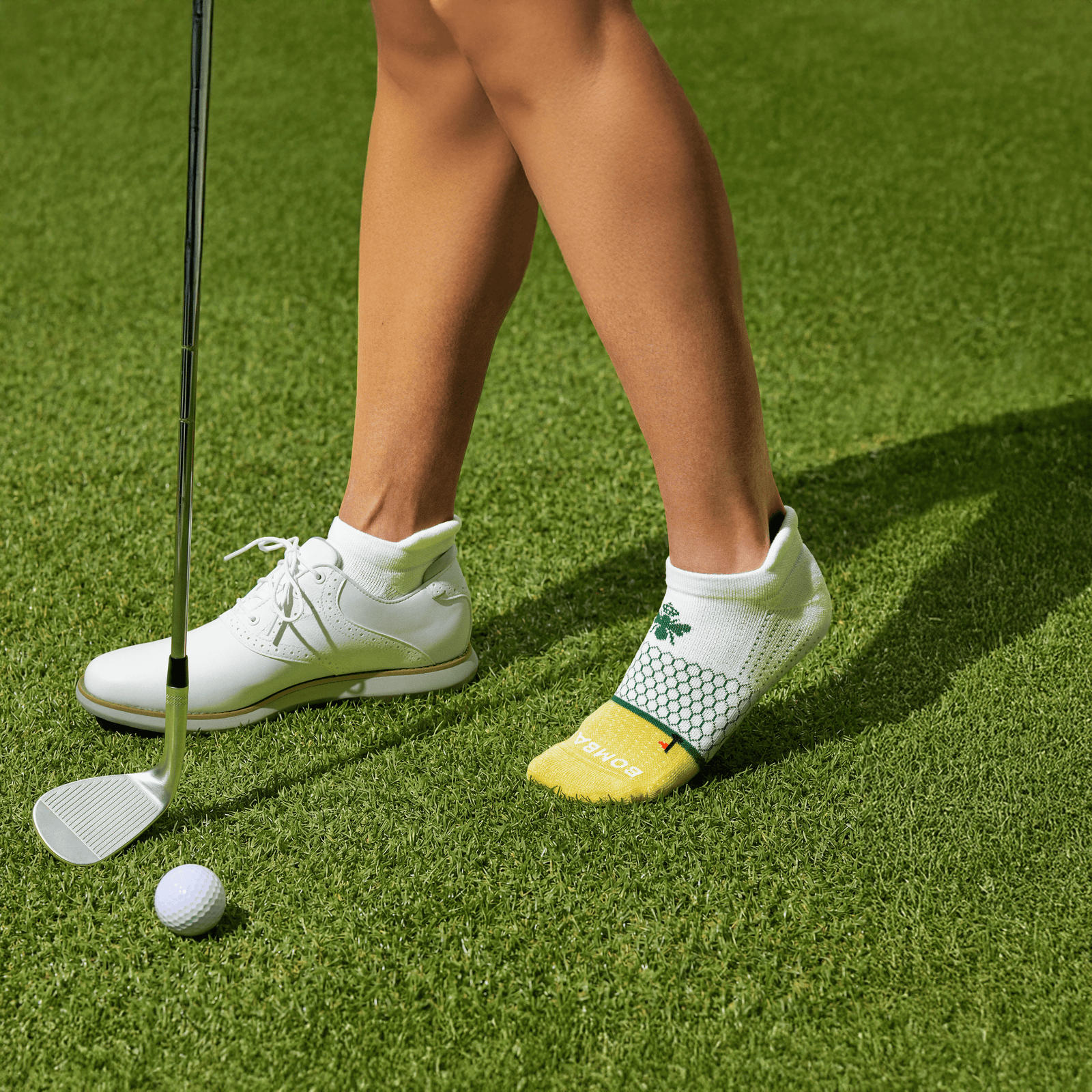 Golf Ankle Socks - white faded sun [LIFETSYLE] [10406]