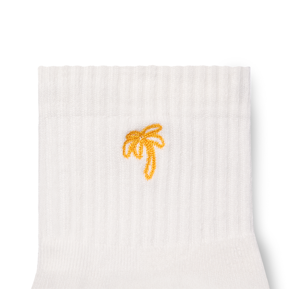 Quarter Socks - Mango Palm Detail [10454]