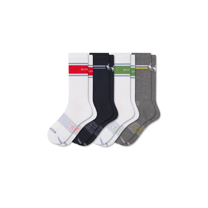 All-Purpose Performance Calf Socks - crimson navy mix L [10578]