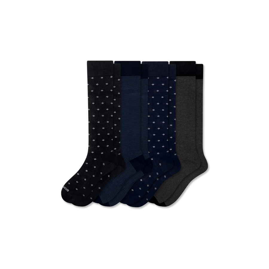 Men's Dress Over the Calf Sock 4-Pack - Daily Hike Move