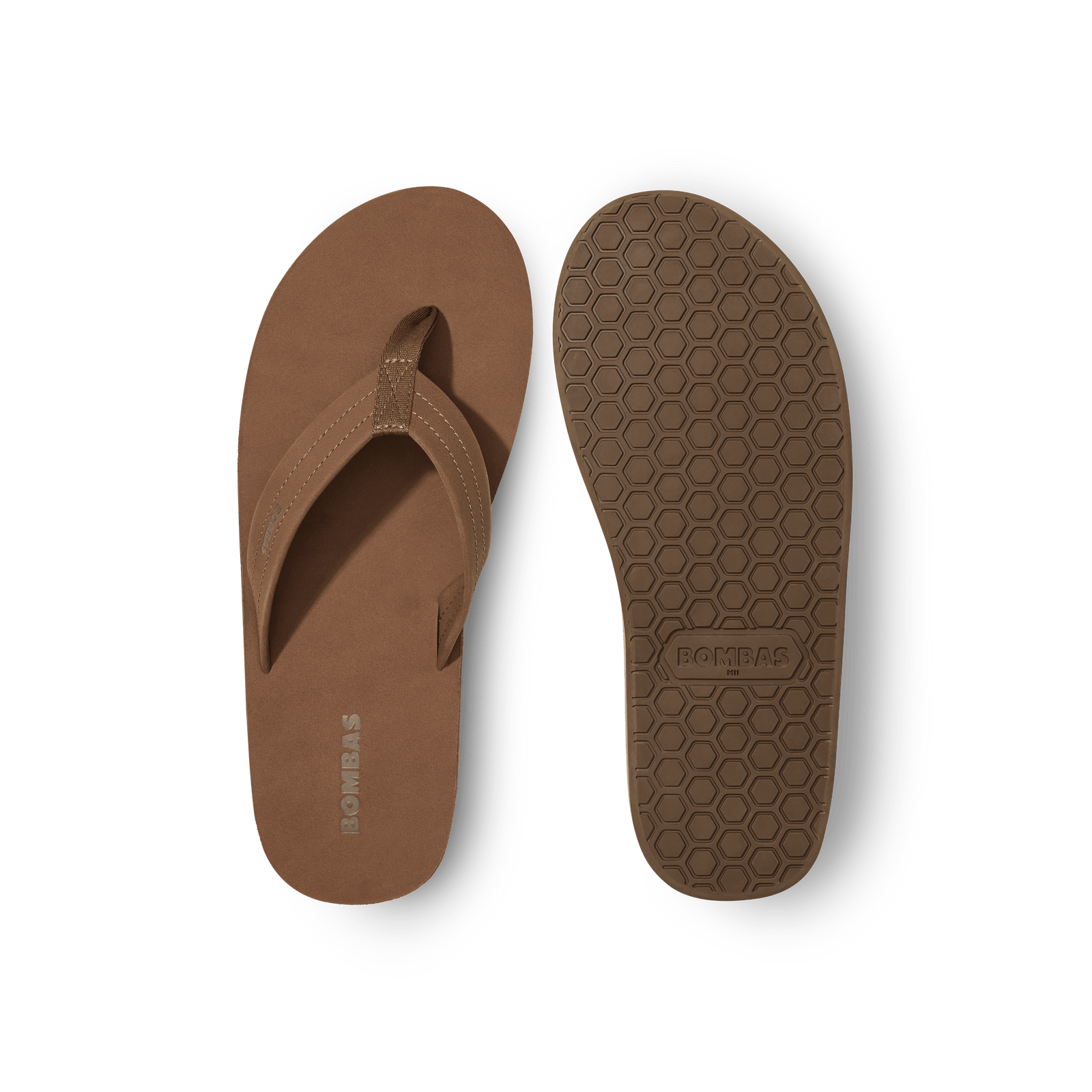 Men's Sunrise Nubuck Flip Flop - Camel Brown L3 [10928]