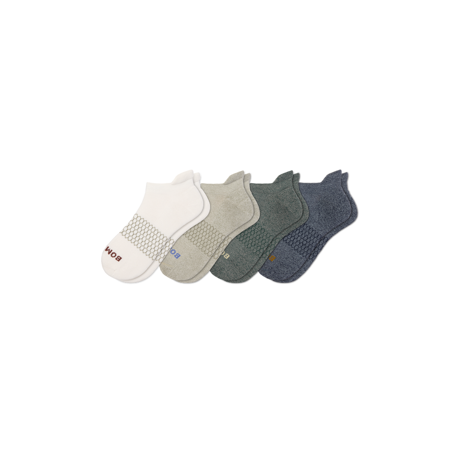 Men's Solids Ankle Sock 4-Pack - Cushion Trail Step