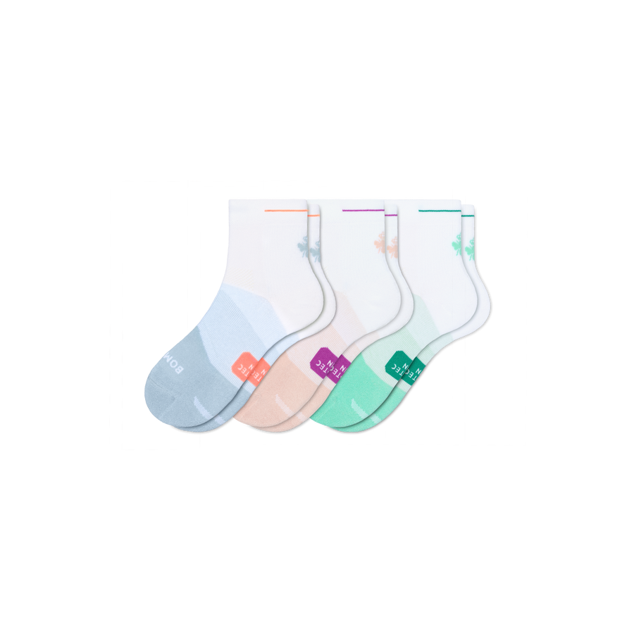 Women's Run Quarter Sock 3-Pack - Cushion No Show Pair