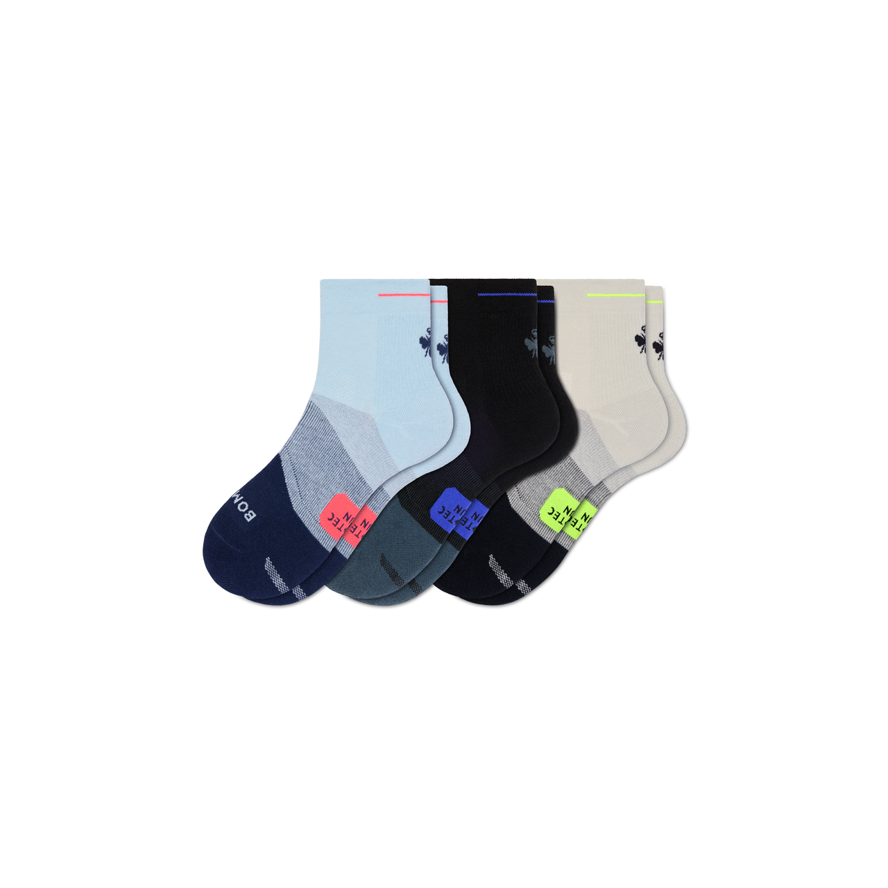 Run Quarter Socks - cloud mist mix L [11181]