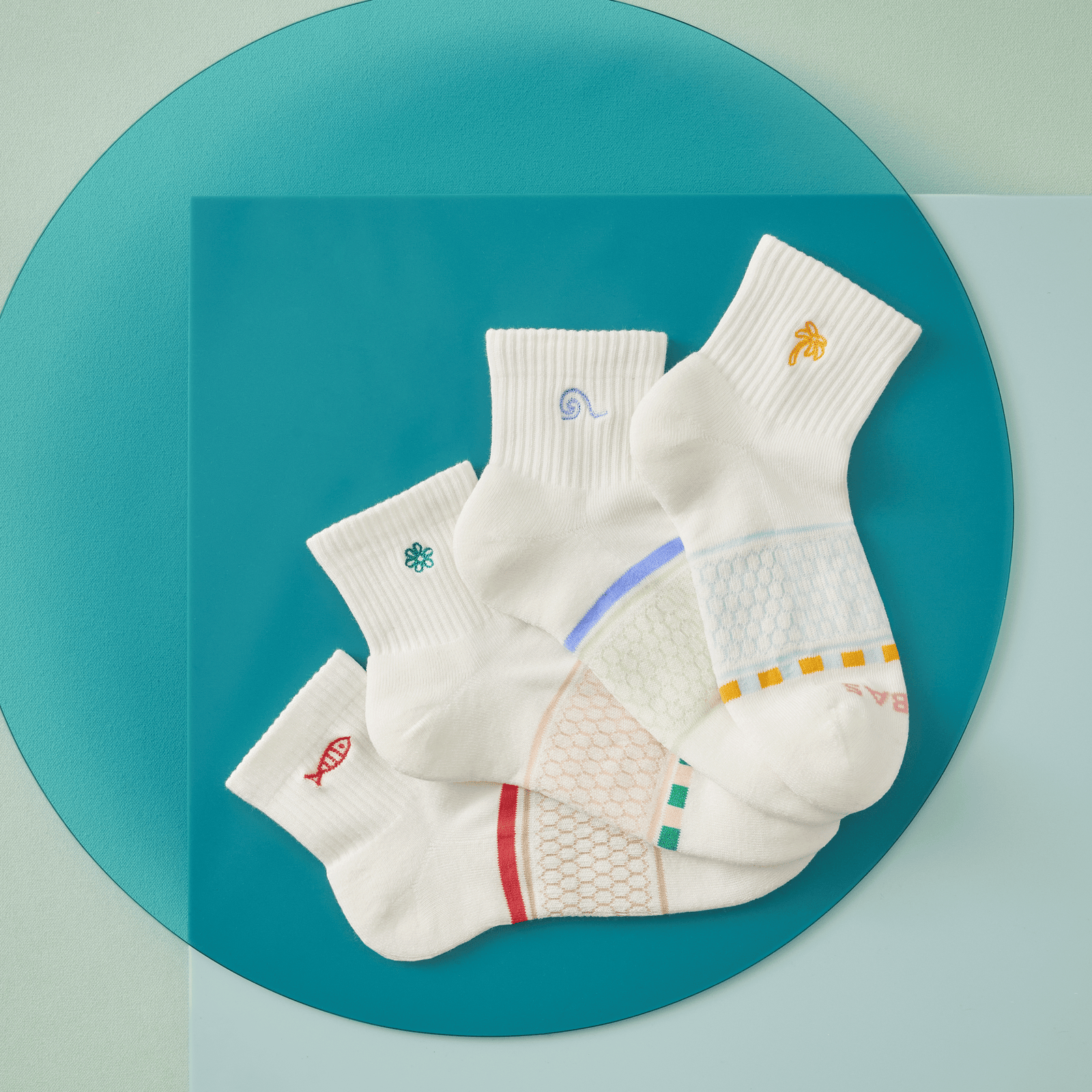 Quarter Socks - Mango Palm [LIFESTYLE] [10454]