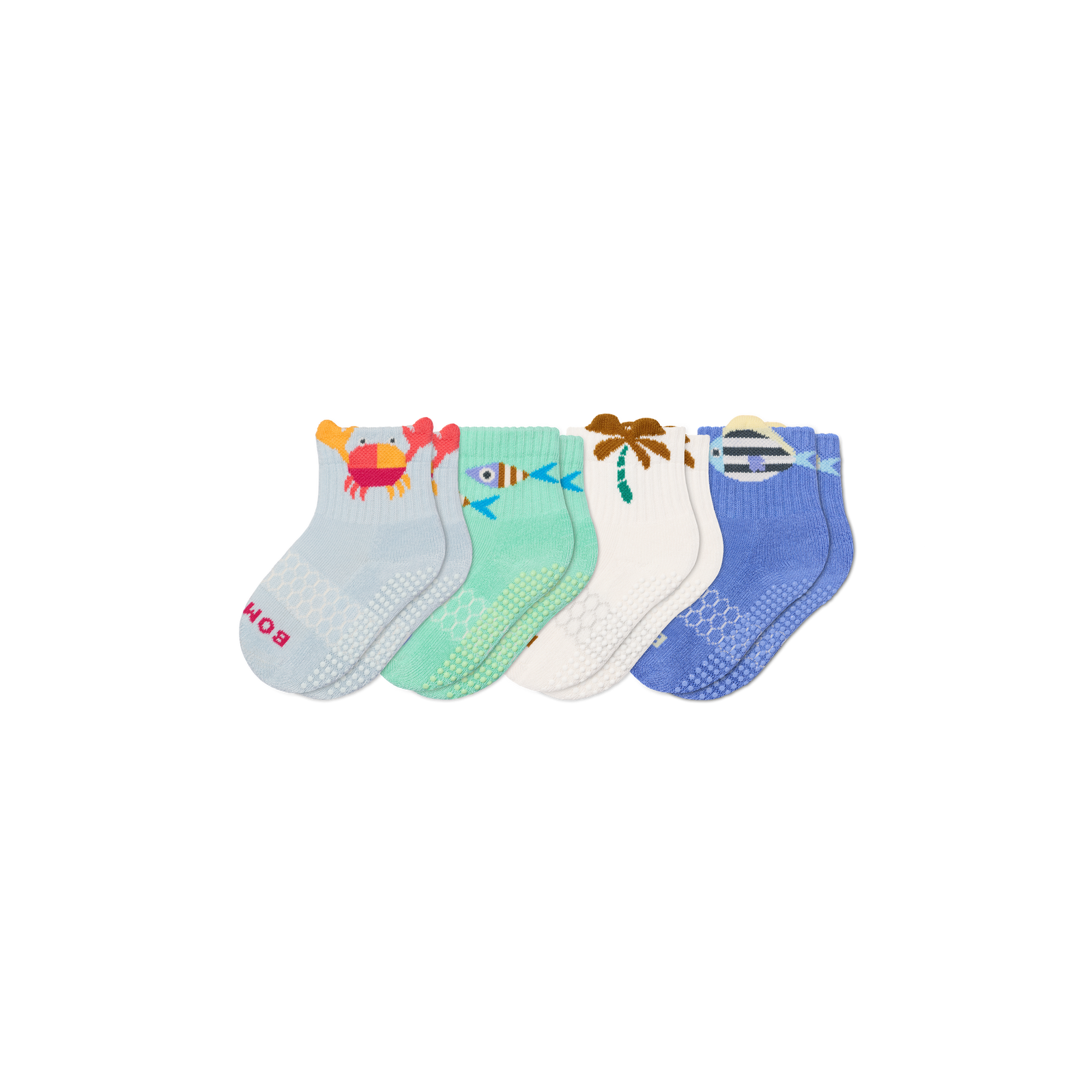 Toddler Gripper Calf Socks - Tropical Mix L [11202]