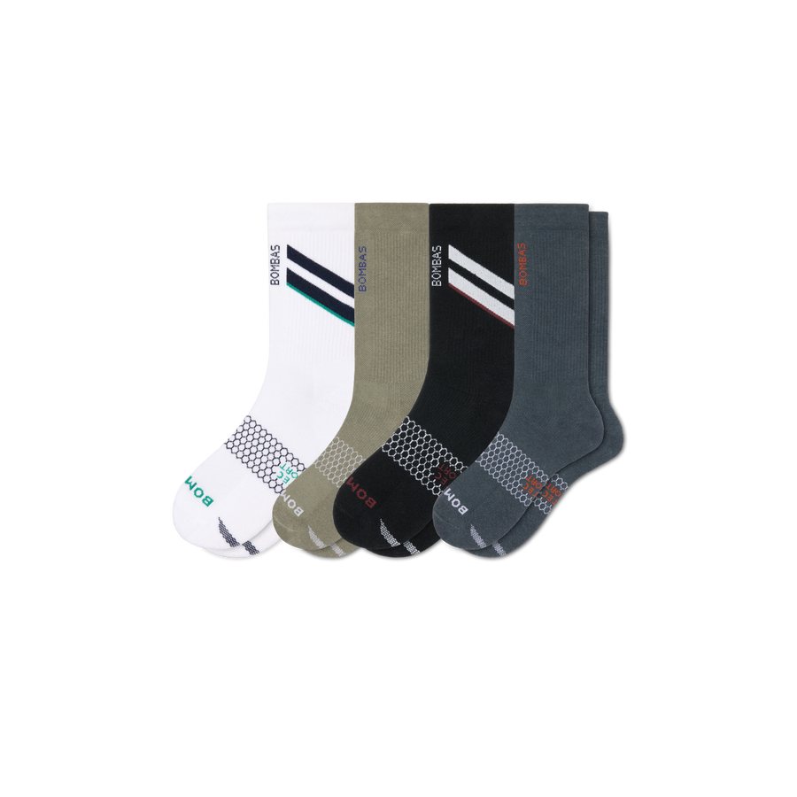 Men's All Sport Calf Sock 4-Pack - Light Court Support