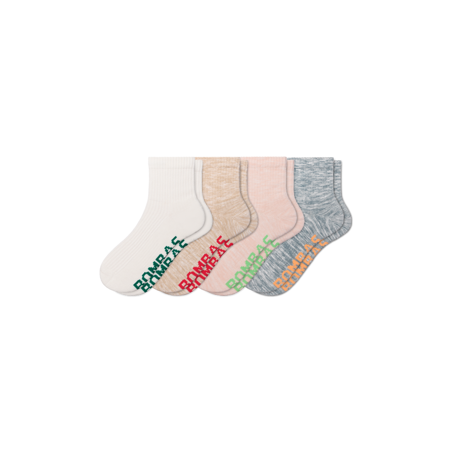 Women's Summer Ragg Quarter Sock 4-Pack - Outdoor Travel Fit