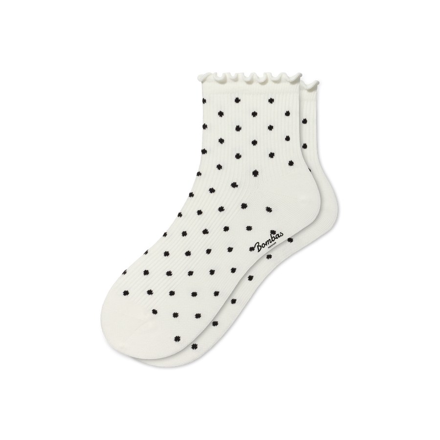 Women's Ruffle Rib Quarter Socks - Run Court Move