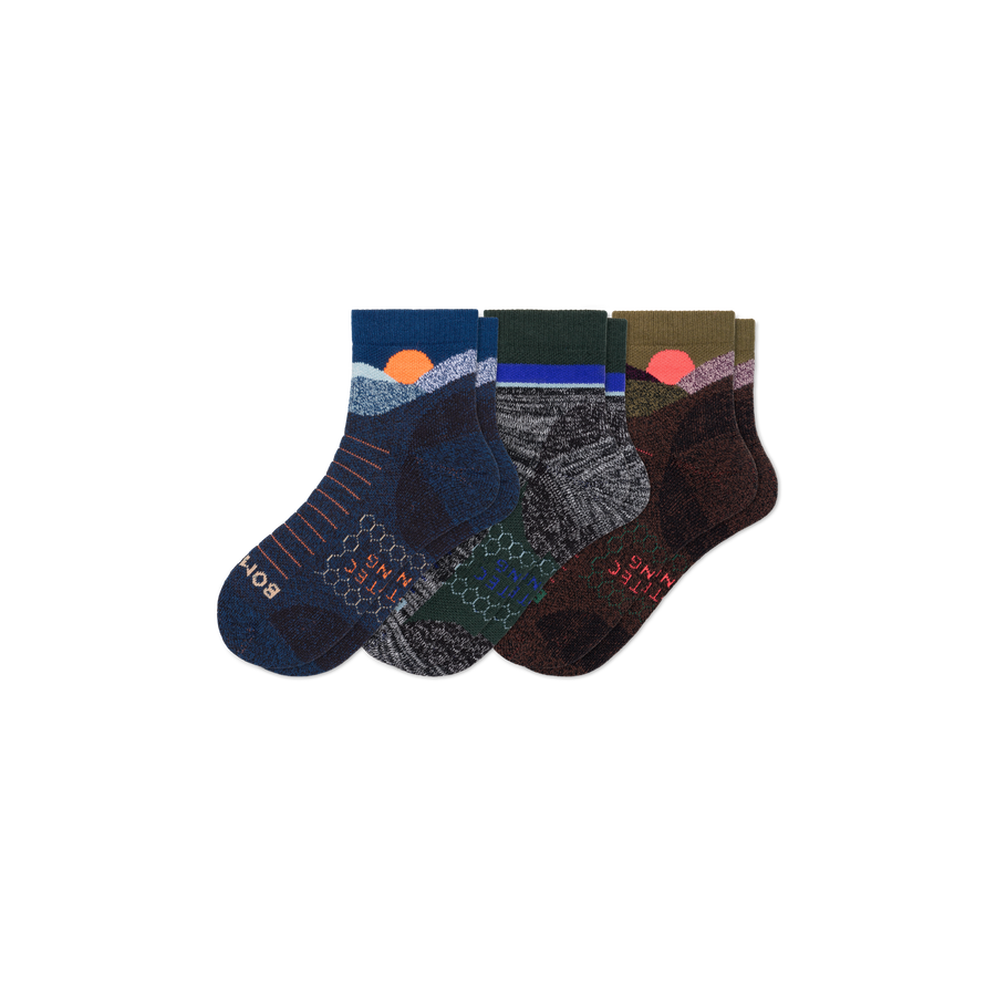 Men's Hiking Quarter Sock 3-Pack - Trail Support