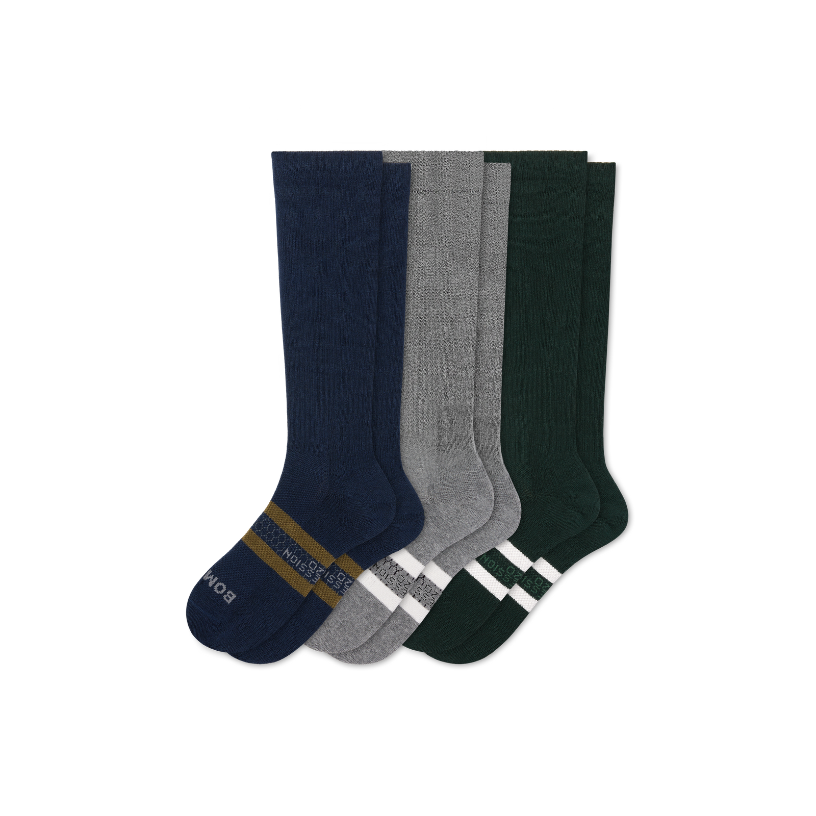 Everyday Compression Knee High Socks (15-20mmHg) - Navy Forest Mix L [11497]