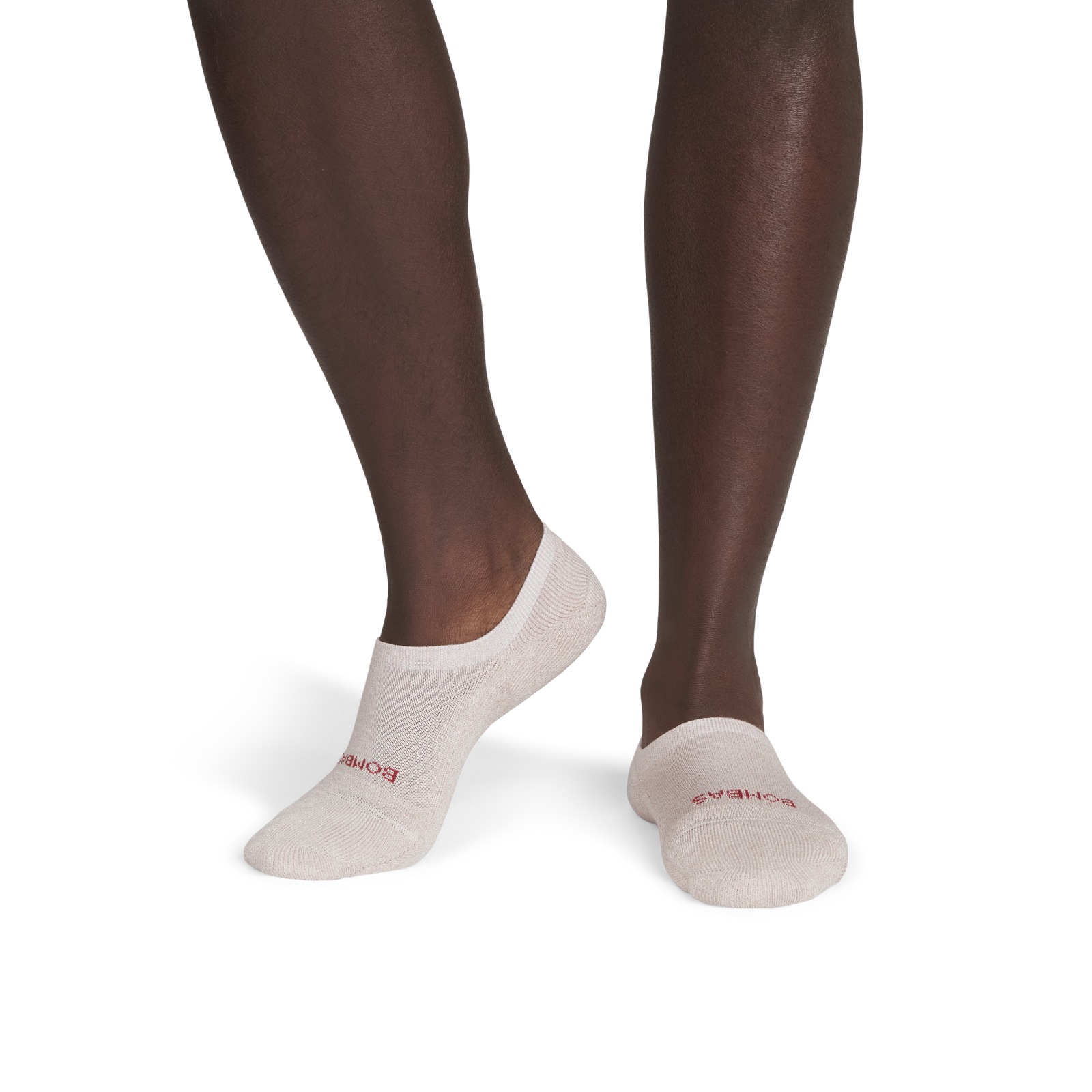 Cushioned No Show Socks - Natural Taupe / Rust Brown MO1 [3024]