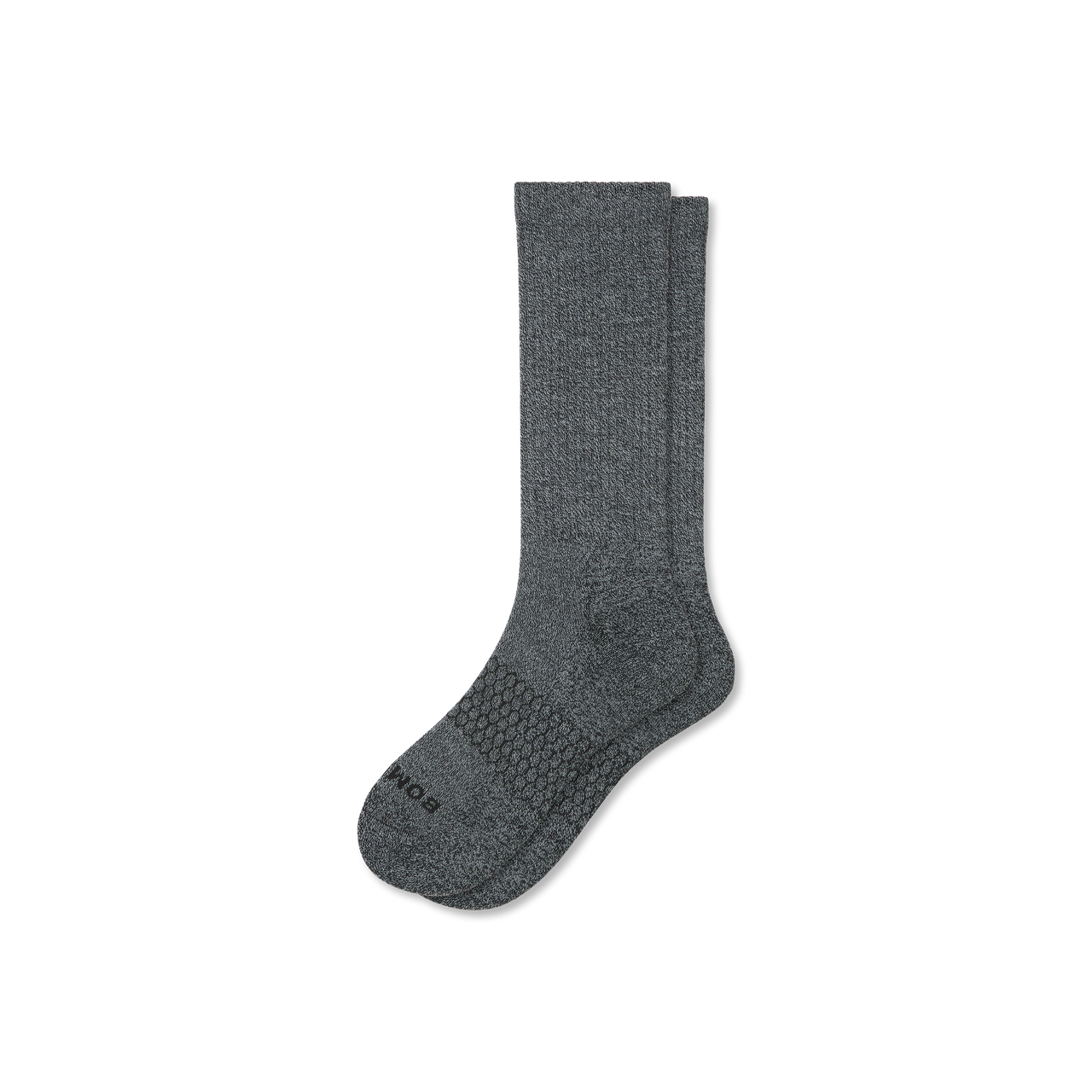 Marl Calf Socks - Black / Dark Grey L [3129]