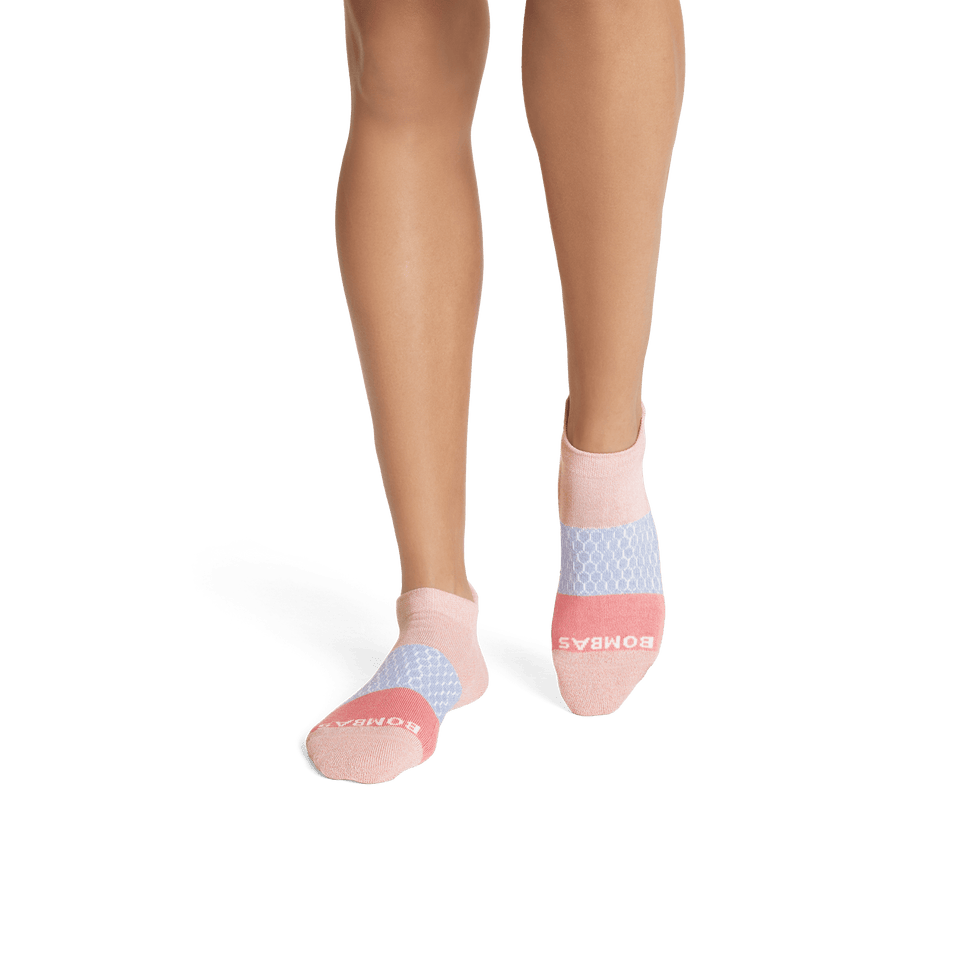 Tri-Block Ankle Socks - Cherry Blossom WO1 [3628]