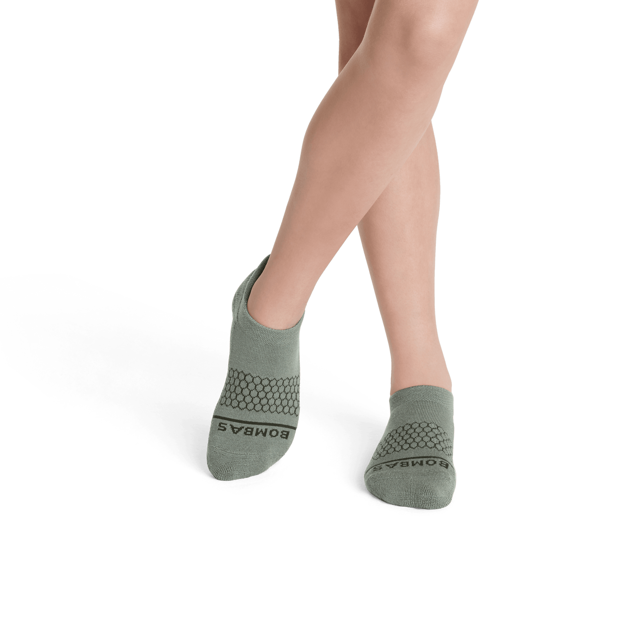 Merino Wool Blend Ankle Socks - Soft Moss YO1 [3729]