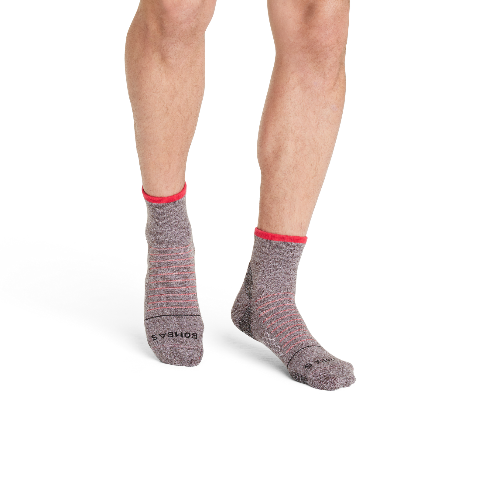 Merino Wool Hiking Quarter Espresso Lilac Petal MO1
