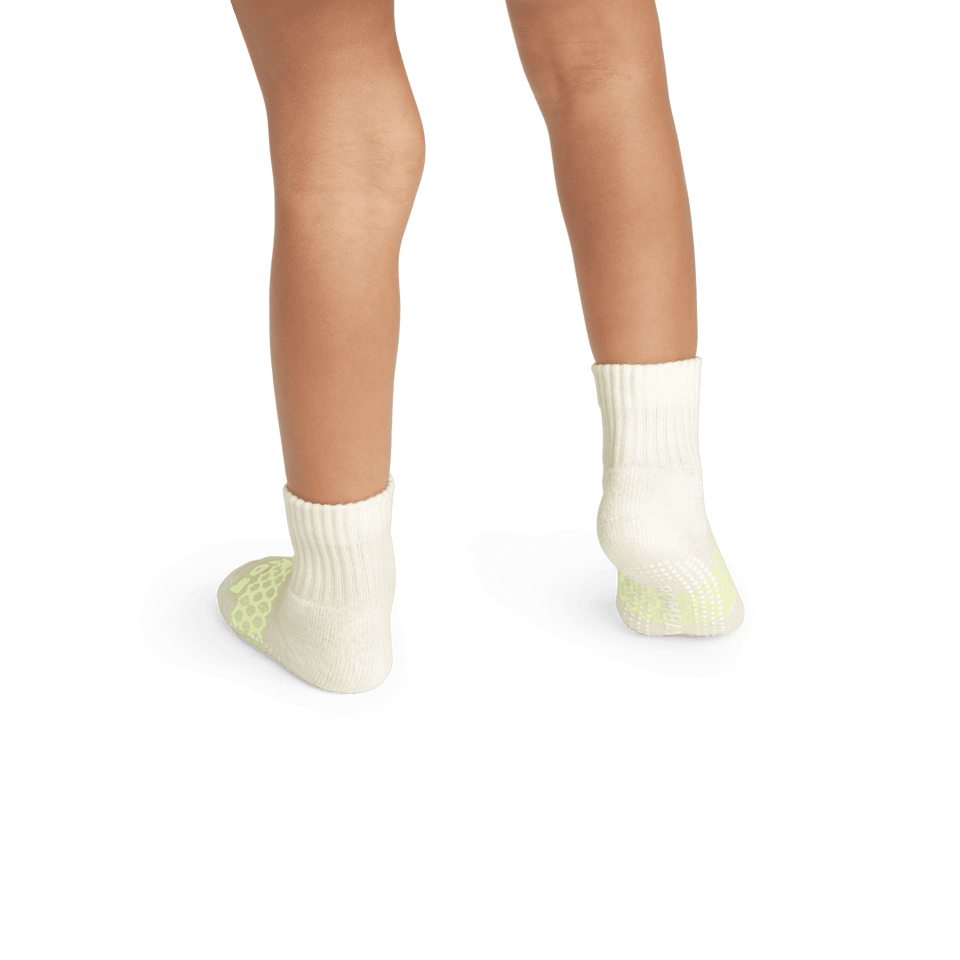 Solids Gripper Calf Sock Soft White TO2