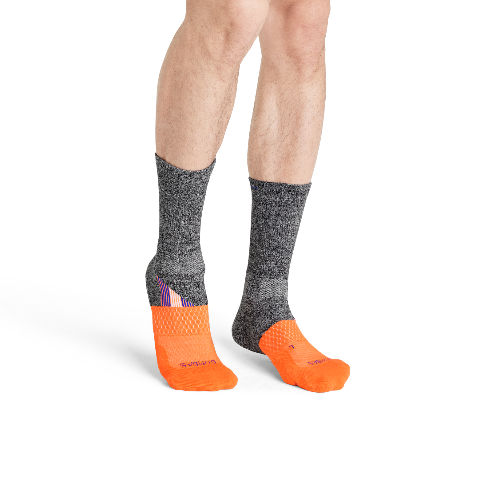 Running Calf Black Neon Orange MO1