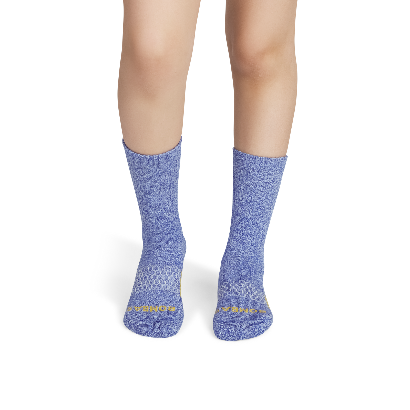 Marl Calf Socks - Lapis Blue / Soft White YO1 [6975]
