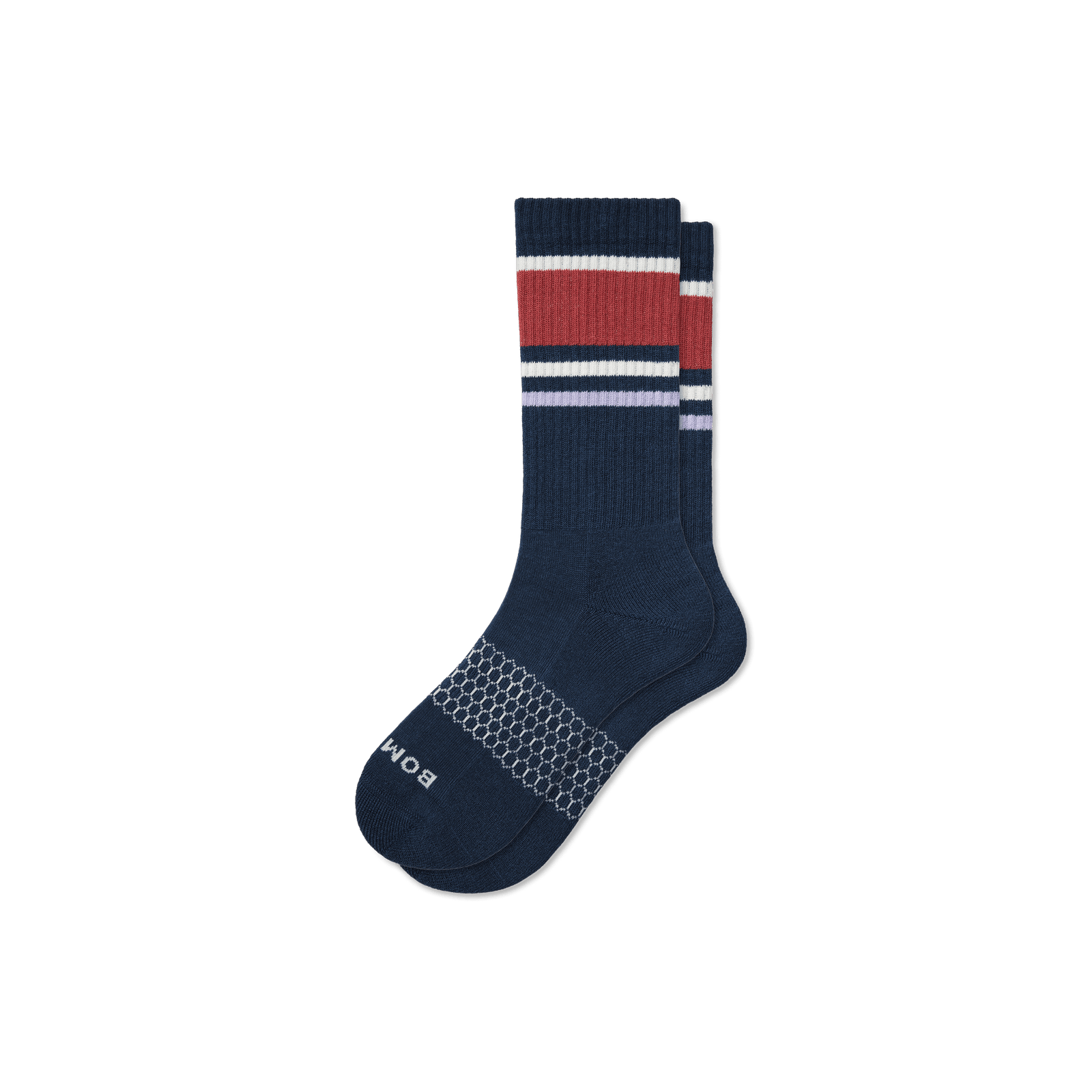 Striped Calf Socks midnightnavy-layflat-1-transparent