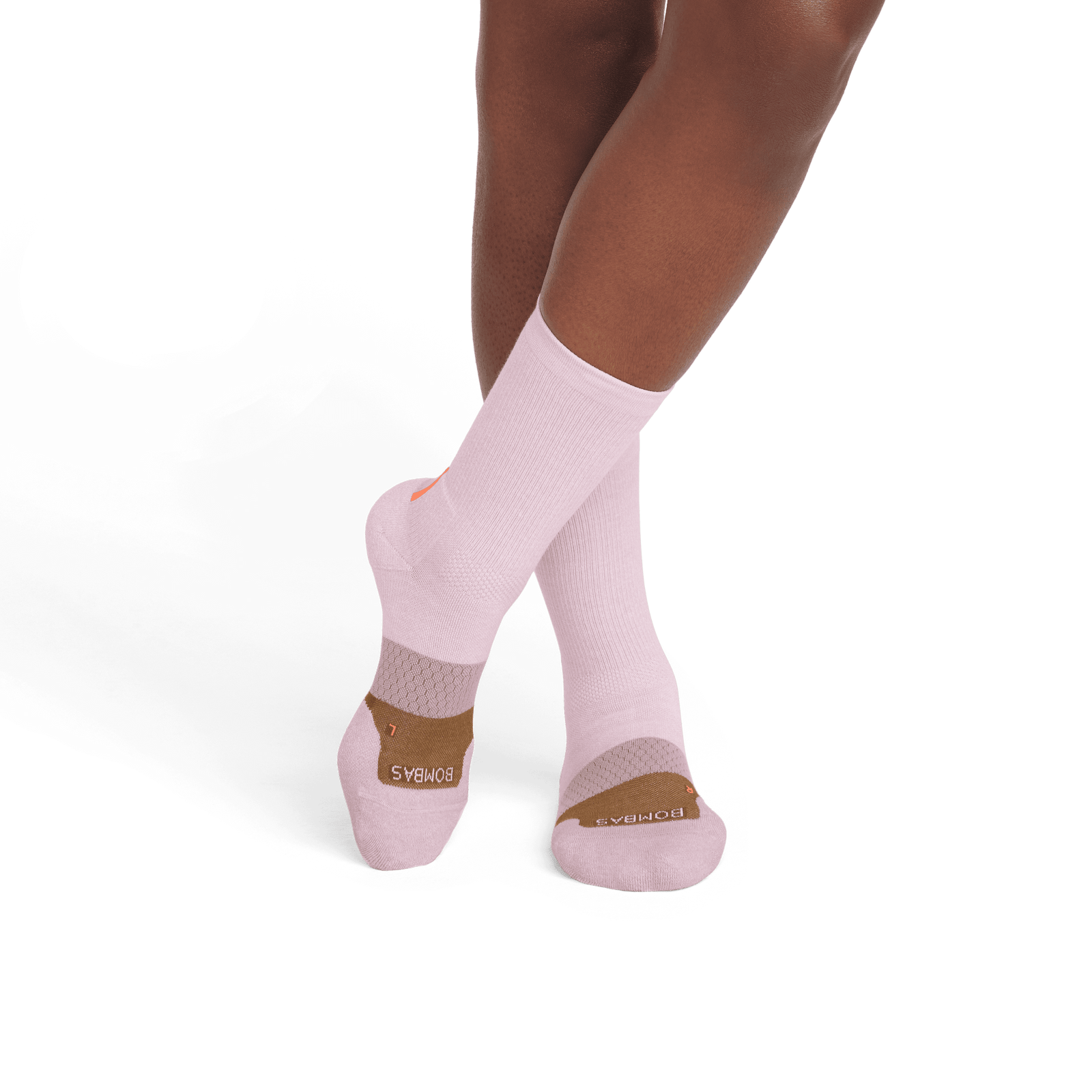 Running Calf Socks spanishrose-brownstone-WO-2-transparent