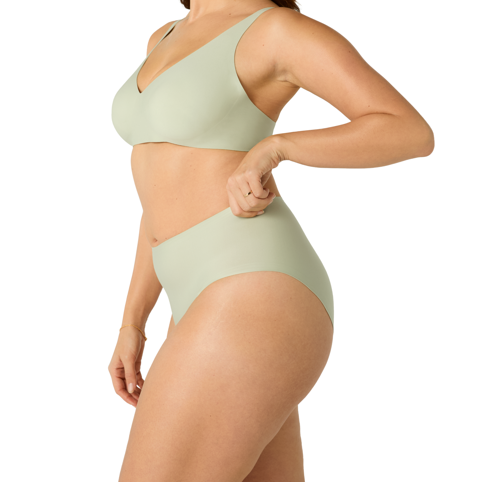 No Show High Rise Brief - Mica Sage WO2 [7197]