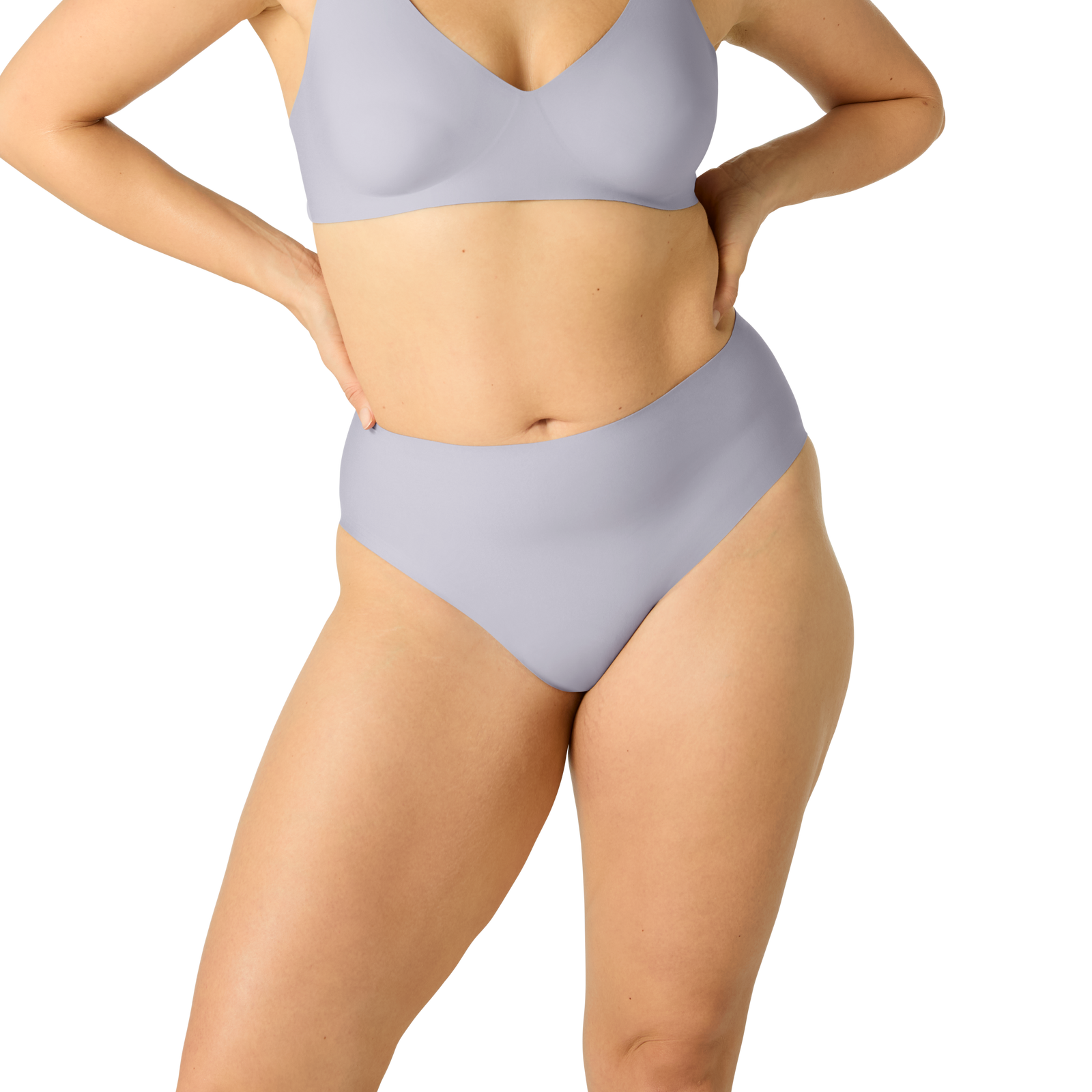 Women's No Show High Rise Brief - Nimbus Grey WO1 [7196]