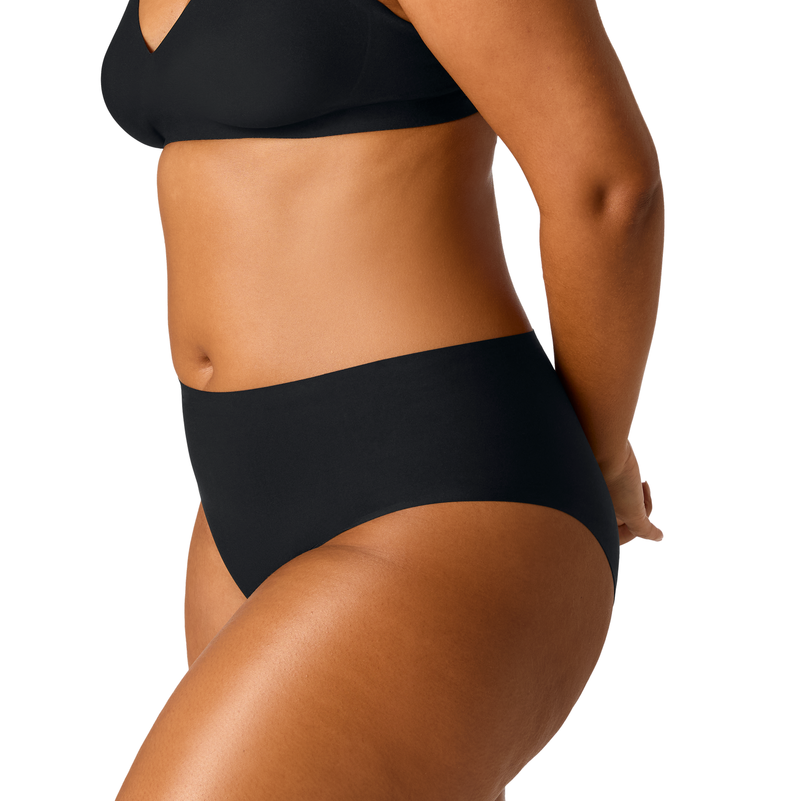 Women's No Show High Rise Brief - Black WO2 [7197] [2024]