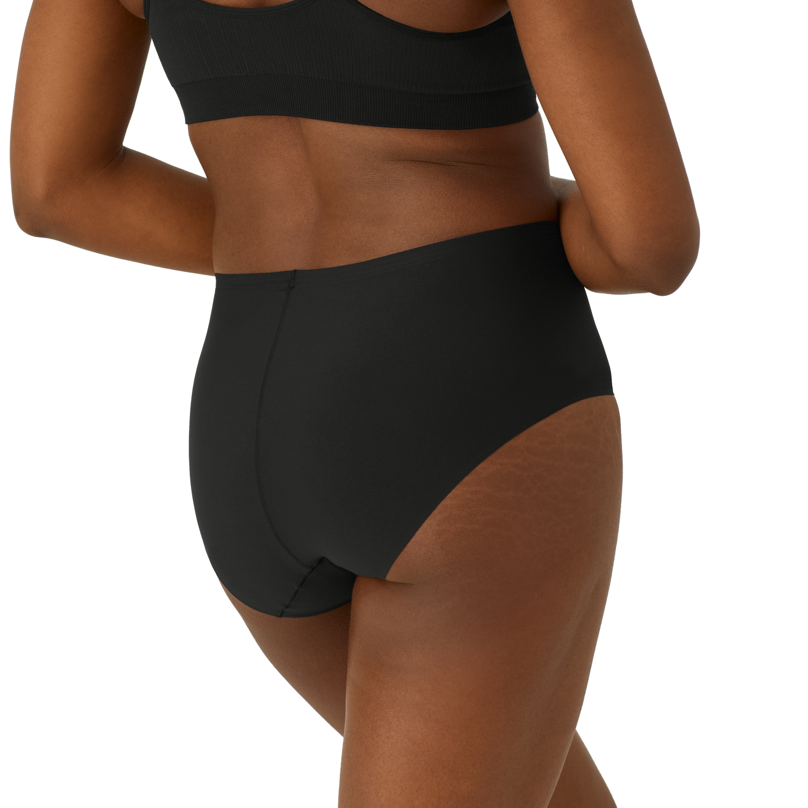 No Show High Rise Brief Black WO3 [7197]