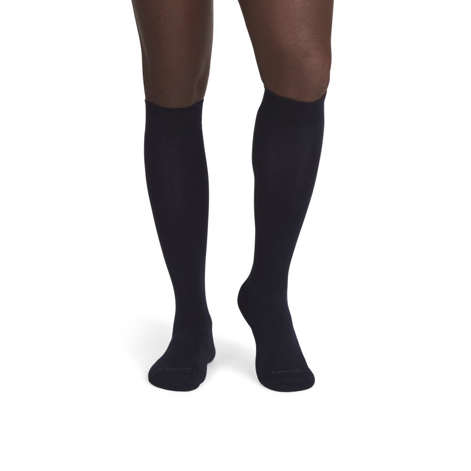 Dress Knee High Socks - night fall navy MO1 [7281]