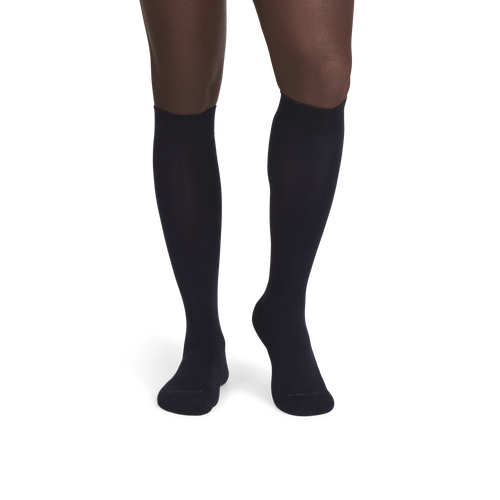 Dress Knee High Socks - night fall navy MO1 [7281]