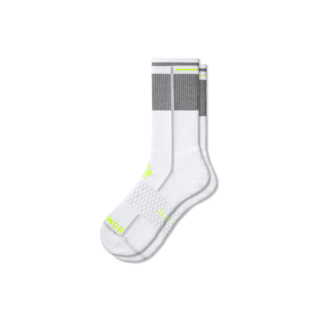 Reflective All Purpose Calf Socks white-layflat-1-transparent