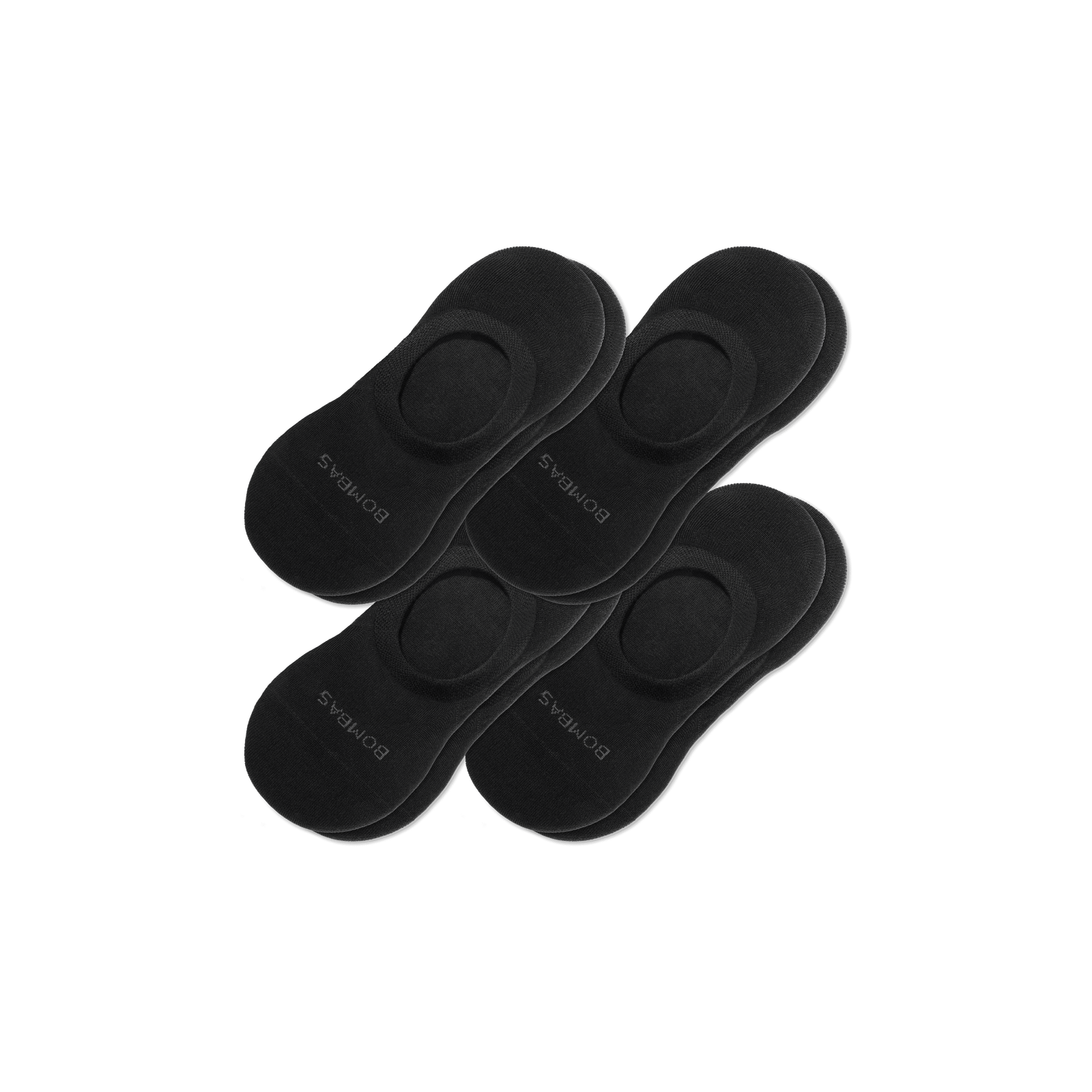Women's Lightweight No Show Sock 4-Pack - black - 2