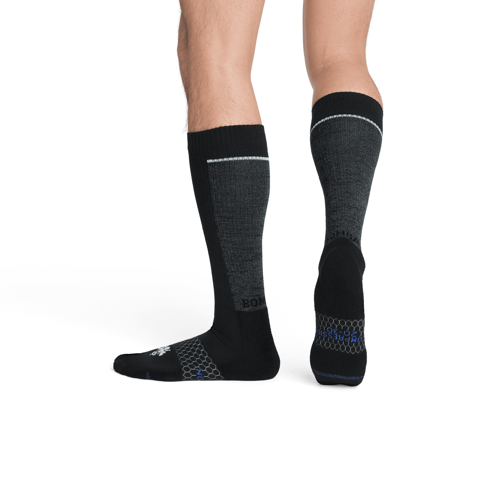 Performance Compression Knee High Socks (20-30mmHg) Black MO2