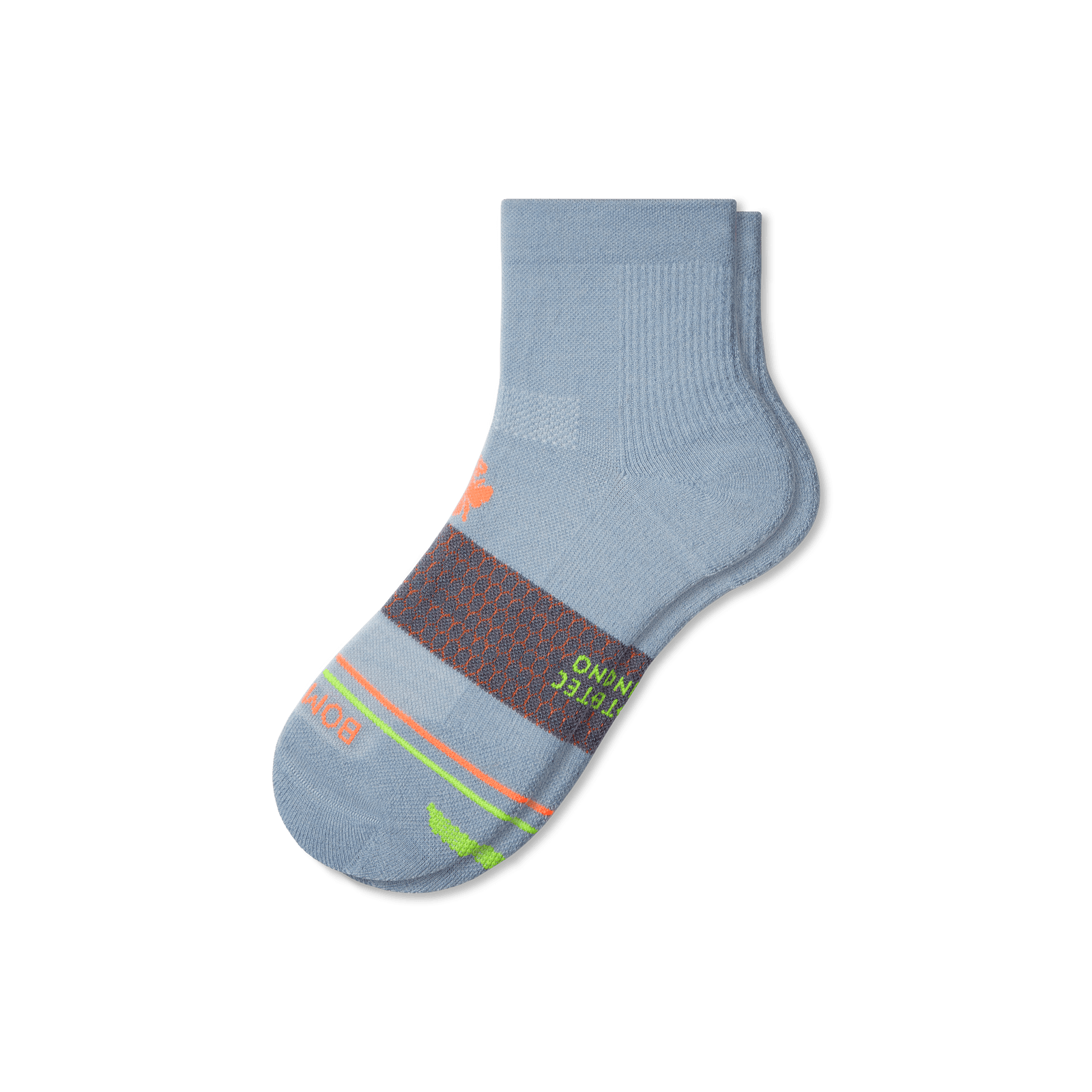 Merino Wool Blend Performance Quarter Socks oceanfog-layflat-1-transparent