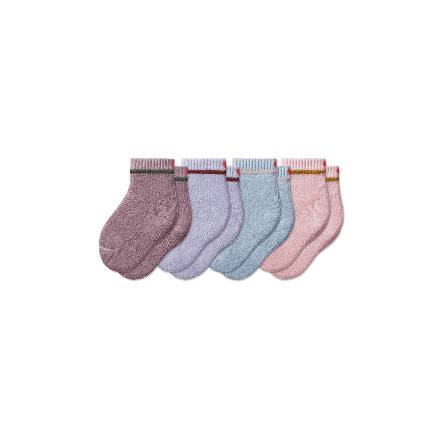 Toddler Terry Calf Sock 4-Pack - Breathable Run Support