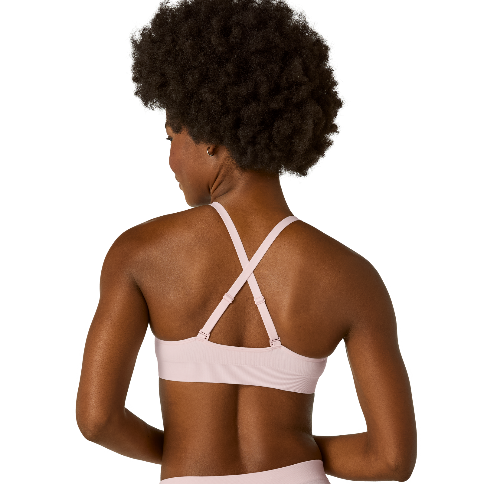 Seamless Triangle Bralette - Blush WO3 [7665] [High Rise Brief]