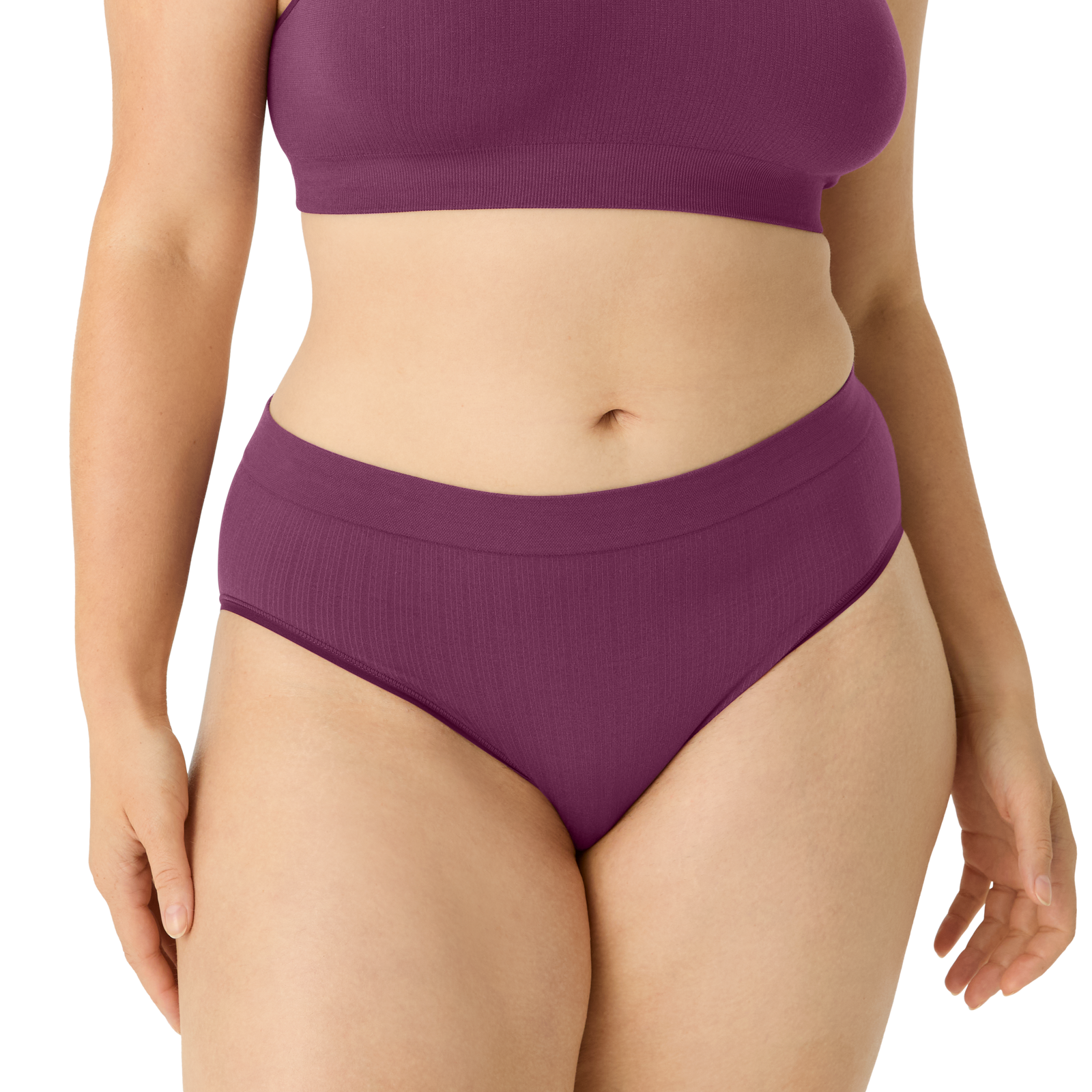 Seamless High Rise Brief - Plum Night WO1 [7718]